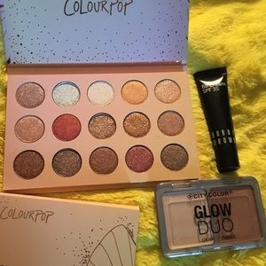 Colourpop eyeshadow palette bobbi brown BB cream